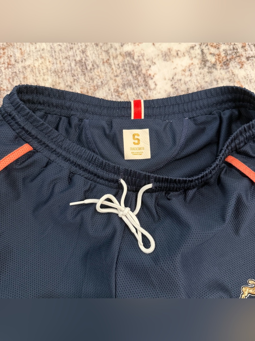Tracksmith, Van Cortlandt Running Set, Shirt Shorts Coral Blue | W S / M - Picture 9 of 12